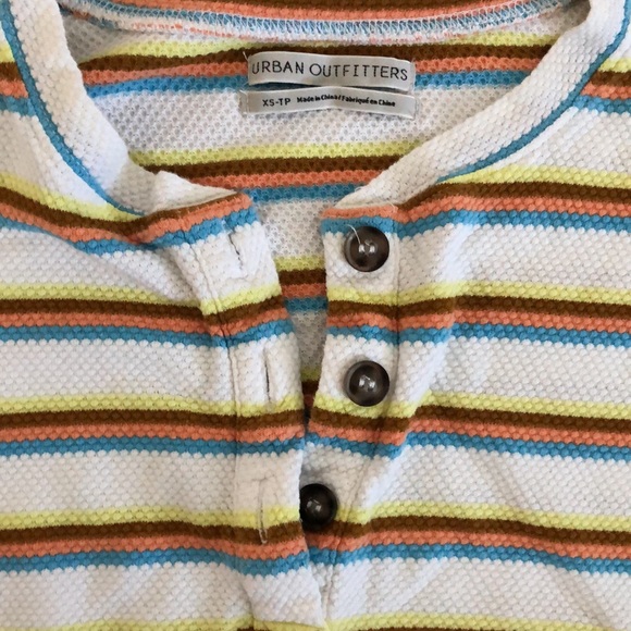 Urban Outfitters Toni Stripped Henley Tee size XS - Picture 2 of 3